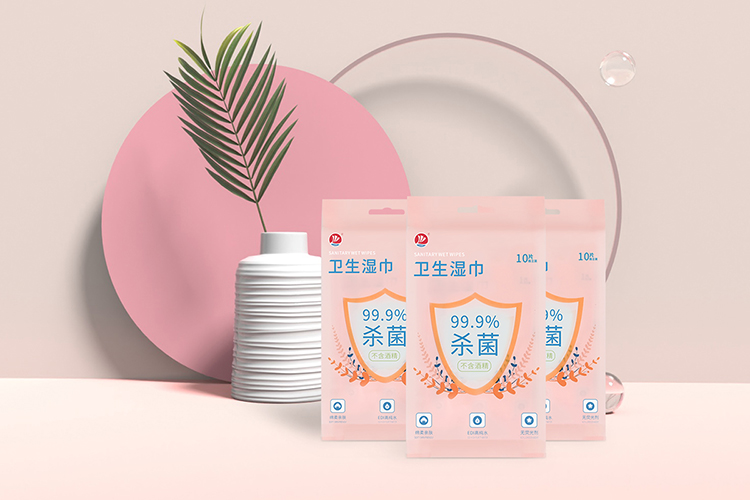 SINGLE PACK SANITARY WET WIPES OF FLOWER SERIES