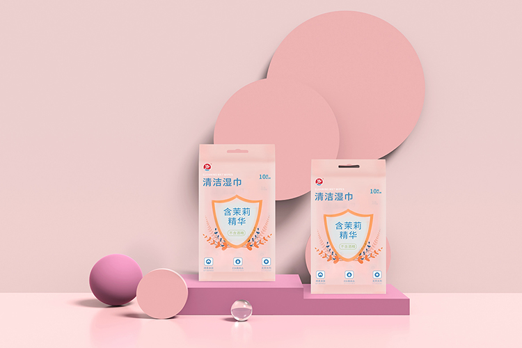 SINGLE PACK CLEANING WET WIPES OF FLOWER SERIES