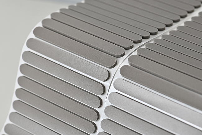 Grey latex sponge strip